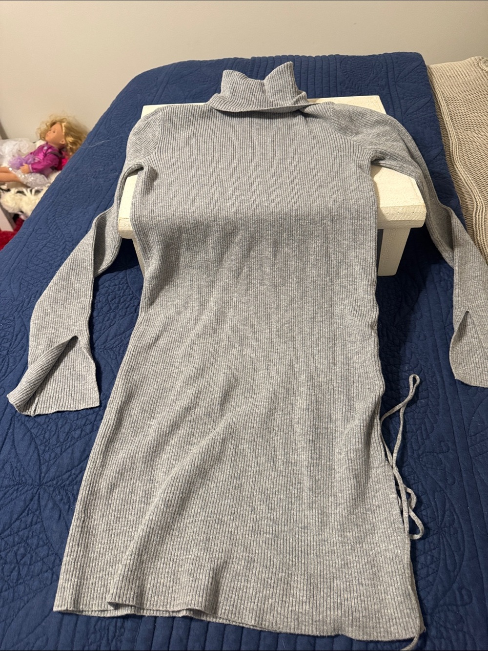 Lovers & friends Women’s Gray Ribbed Turtleneck Sweater Dress from revolve